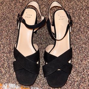 Target brand A New Day black platform heels